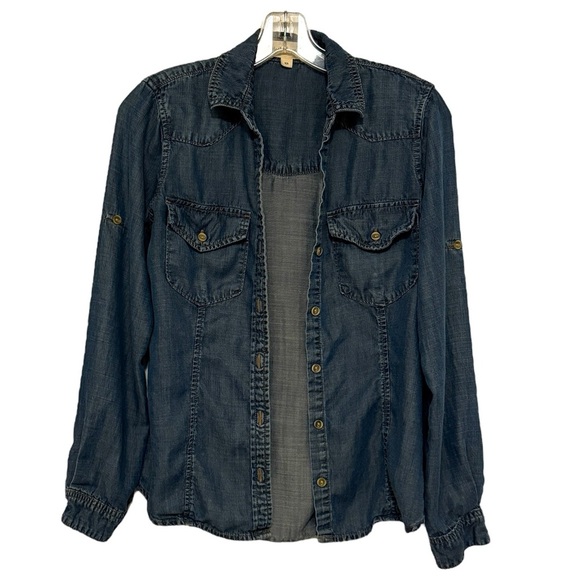 Cloth & Stone Denim Blouse Size XS - Picture 1 of 4